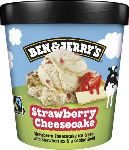 Ben & Jerrys Strawberry Cheese Cake 465Ml